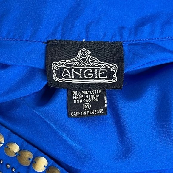 Angie One Shoulder Royal Blue Mini Dress Size Medium - Picture 8 of 16